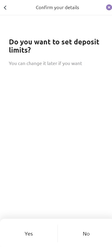 Slotstars Casino mobile registration screenshot – step 10 personal details – tested