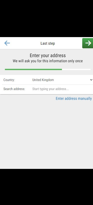 PokerStars Casino mobile interface screenshot showing registration step 4 final confirmation and account setup – tested
