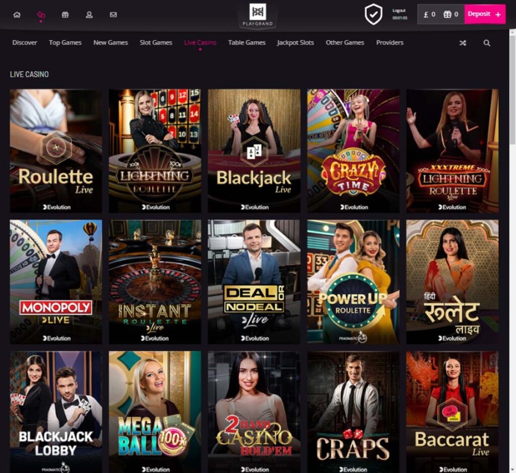 PlayGrand Casino desktop live dealer games screenshot displaying tables including blackjack, roulette and baccarat – tested PlayGrand Casino desktop live dealer games screenshot displaying tables including blackjack, roulette and baccarat – tested