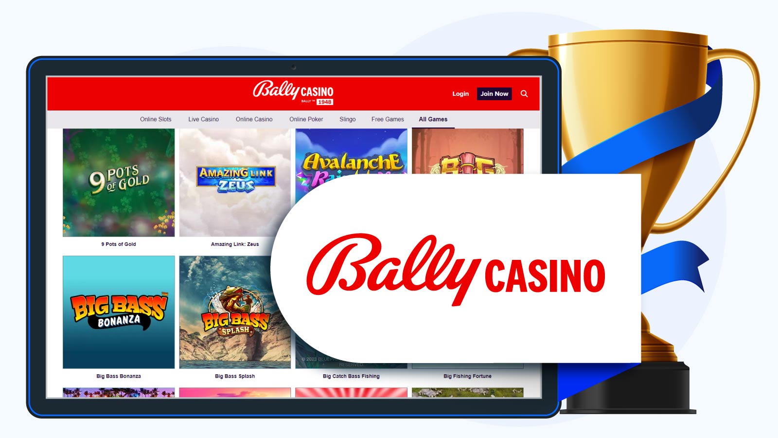 Bally Casino - Best overall new slot site for 2023