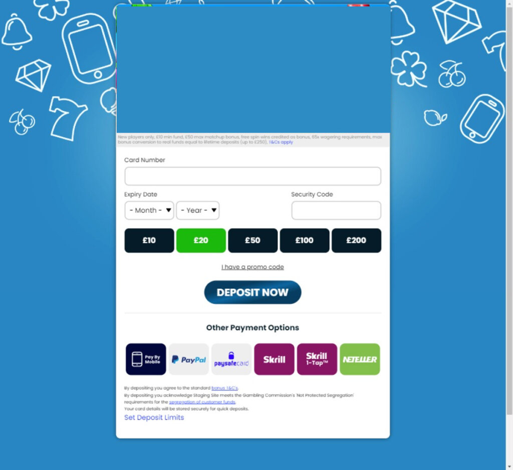 Pay by Mobile Slots mobile live dealer games screenshot showing tables including blackjack, roulette and baccarat on smartphone screen – tested