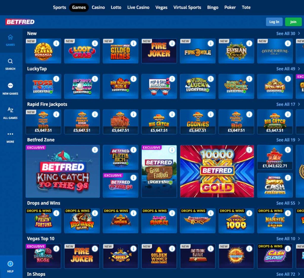 Betfred-casino-slots-variety-review