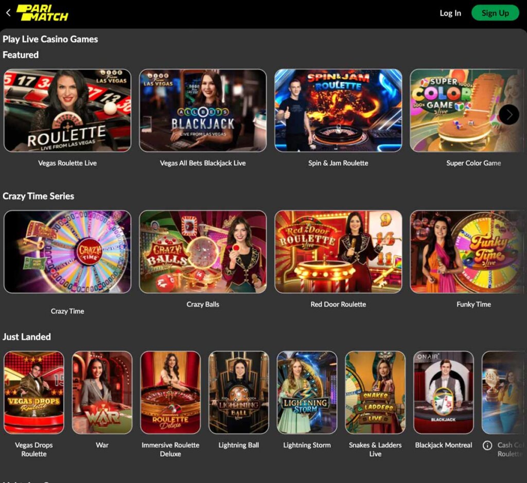 Parimatch-casino-live-casino-games-collection-review