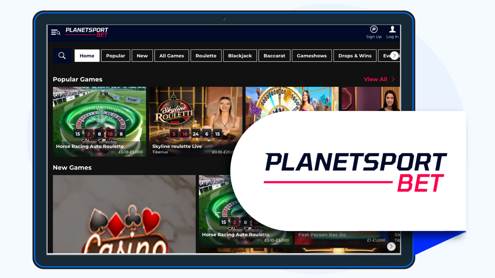 Planet Sport Bet- Trending Instant Withdrawal Casino UK with Live Dealer Games