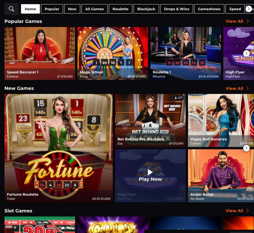 NRG.bet Casino desktop live dealer games screenshot displaying tables including blackjack, roulette and baccarat – tested
