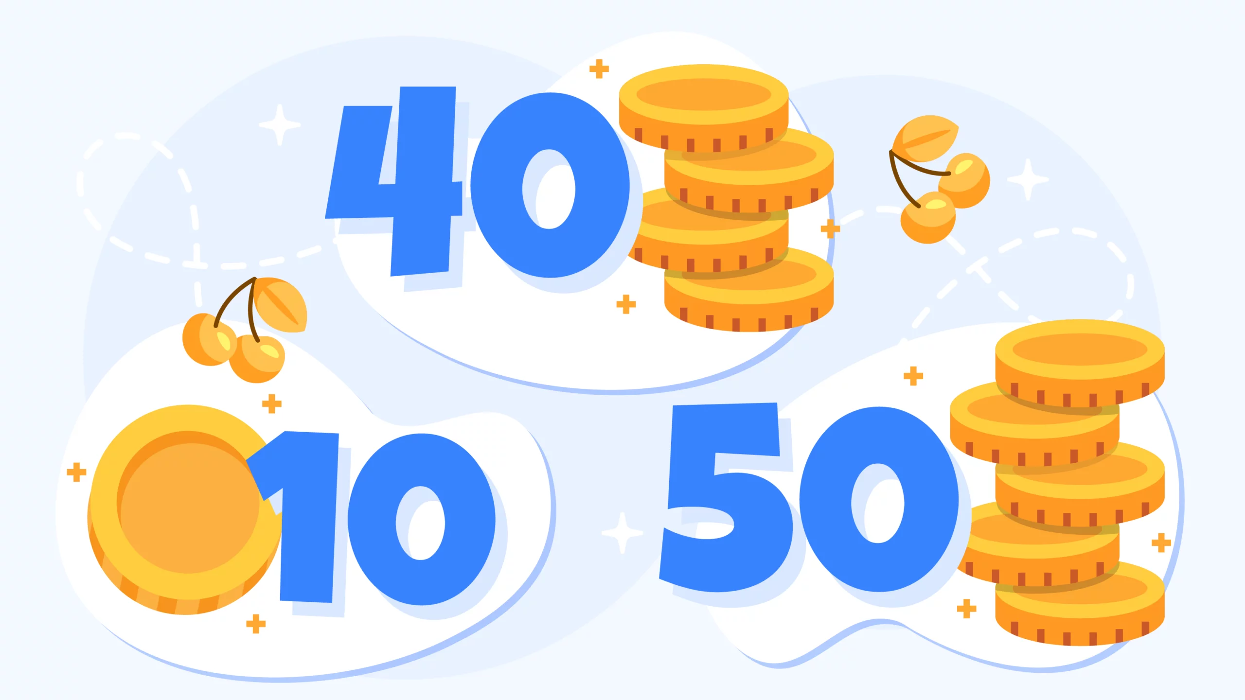 Visual breakdown of 400% casino bonus showing £10 deposit plus £40 bonus equals £50 total playing funds with UK regulatory format examples